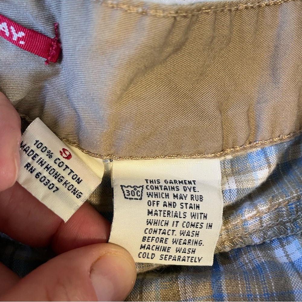 UNIONBAY Plaid Bermuda Shorts in Brown and Blue - Picture 9 of 15